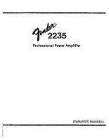 Fender 2235-Power-Amp - Owners Manual